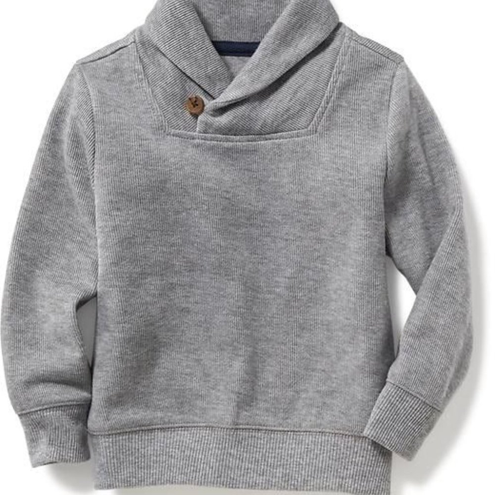 Old Navy Boys French Rib Shawl Pullover Sweater